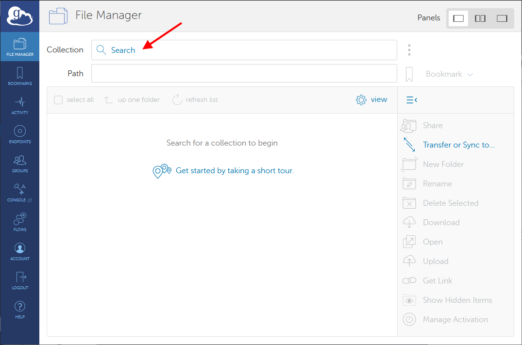 Blank File Manager fields